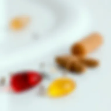 Key Anti-Aging Ingredients Close-up of key anti-aging ingredients like retinol and hyaluronic acid