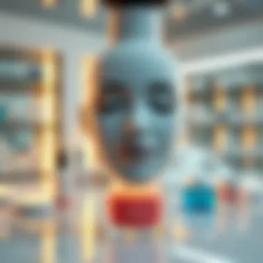 Advanced Skincare Technology Modern skincare lab showcasing advanced technology in product formulation