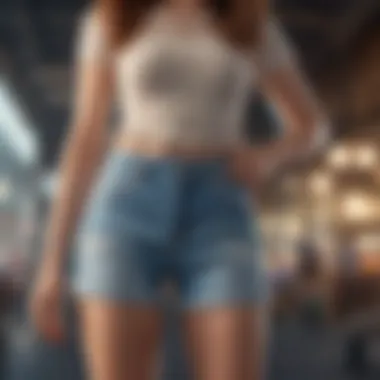 Insights from Fashion Experts on Scrunch Shorts Fashion expert discussing scrunch shorts trends.