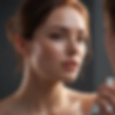 Incorporating SPF into Daily Beauty Routines A fashionable individual applying sunscreen before makeup