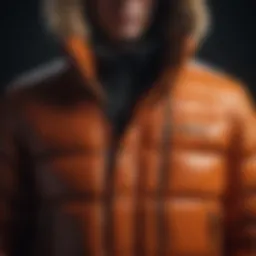 Luxurious down jacket providing ultimate warmth and style