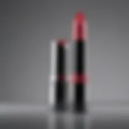 Sculptural lipstick container inspired by modern art