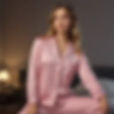 Chic Loungewear: Pajama Fashion Stylish individual wearing a trendy pajama set