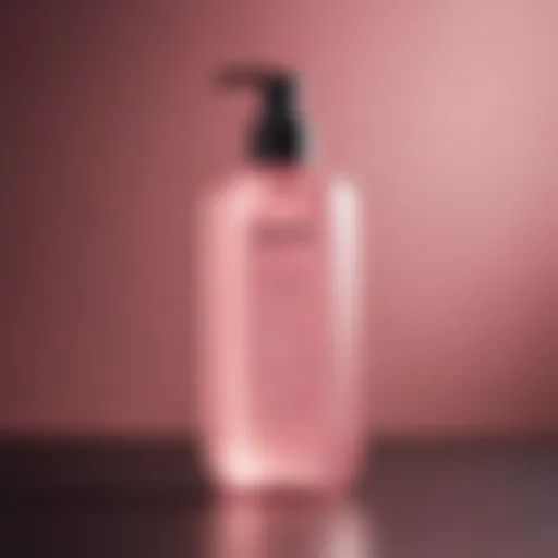 Luxurious Pink Hair Toner Bottle