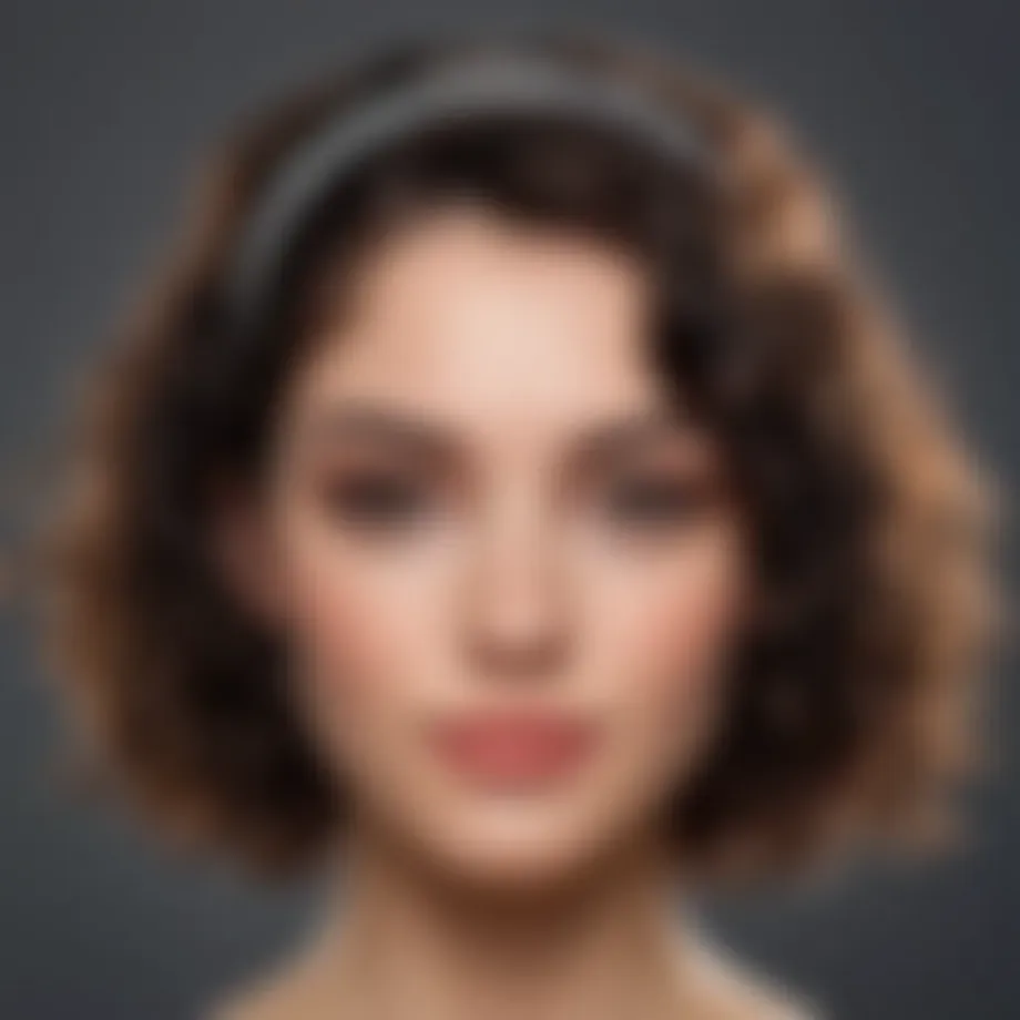 Short Curly Hair Headband Styles