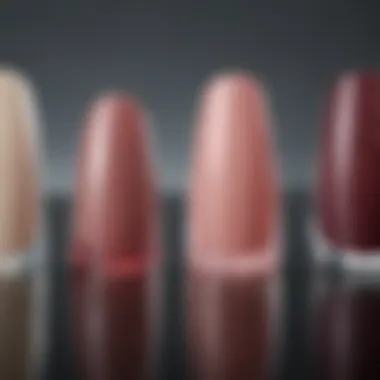 Comparison of Acrylic Nail Formulations Visual comparison of different acrylic nail formulations and their characteristics