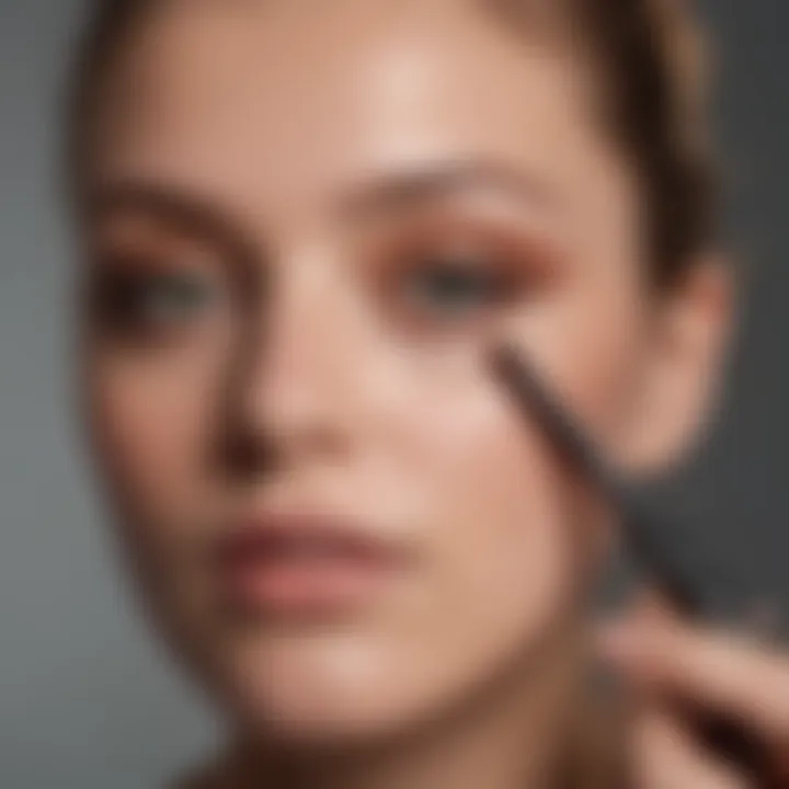 Demonstration of Ilia Shadow Stick applied to eyelids