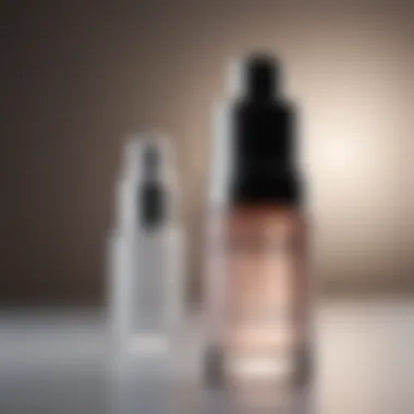 Close-up view of an ordinary serum bottle showcasing its sleek design.