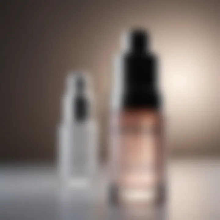 Close-up view of an ordinary serum bottle showcasing its sleek design.