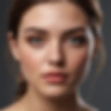 Seamless Application with Synthetic Brushes Demonstration of applying makeup with a synthetic brush, highlighting its smooth application.