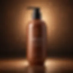 Luxurious bottle of self tanning lotion with a rich texture