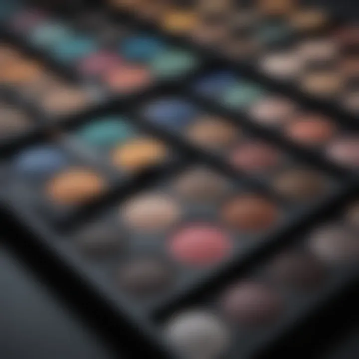 A variety of eyeshadow palettes ideal for smokey eye