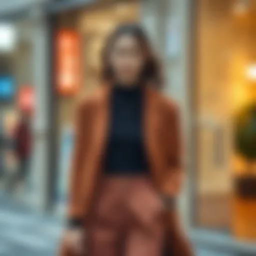 Chic ensemble showcasing Uniqlo's petite collection