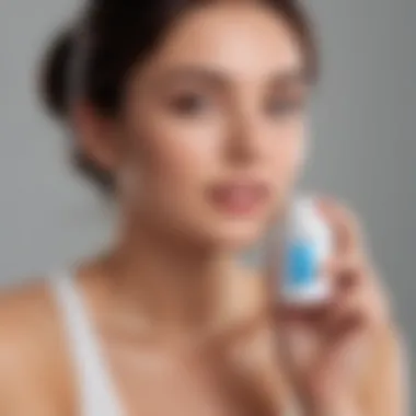 User applying Uriage deodorant in a personal care routine