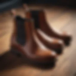 Elegant Vagabond Chelsea boots displayed on a wooden surface