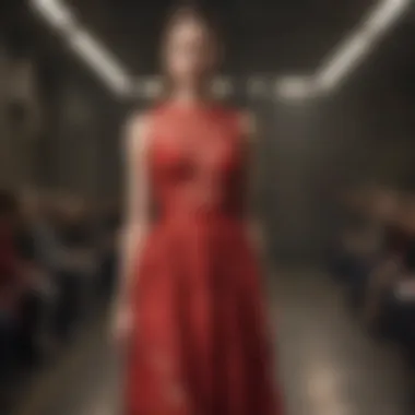 Valentino's Iconic Red Runway Dress