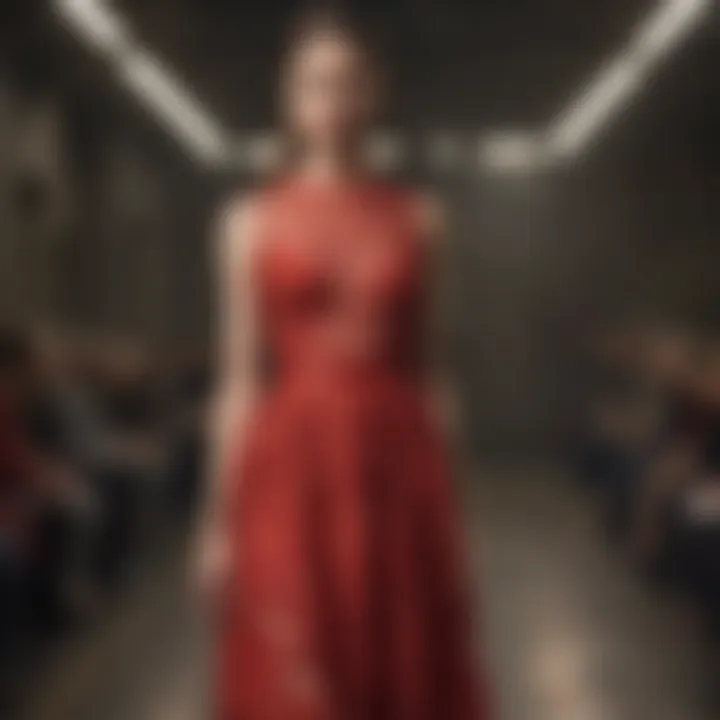 Valentino's Iconic Red Runway Dress