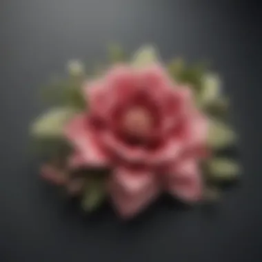 Floral Elegance Hair Clip Elegant hair clip with floral motif