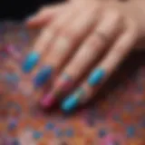 Vibrant Lisa Frank Nail Art