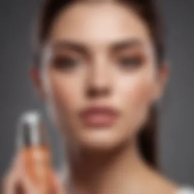 Woman Applying Olay Serum